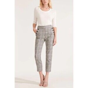 Women's Veronica Beard Friedman Multicolored Plaid Pant Trousers 8 EXCELLENT!!!